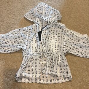 Perfect for Halloween! Anatomie Skull Print Jacket in White and Black